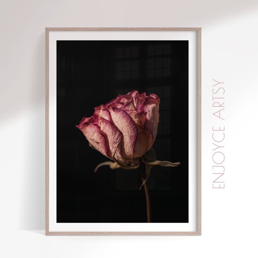 Moody pink Rosa Stillleben feminine Wandkunst Poster
