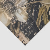 Moody Pink und White Floral Poppies Seidenpapier (Ausschnitt)