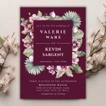 Moody Plum Burgunder Feigen Botanische Hochzeit