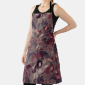Moody Plum & Fig Leaves Apron | Artistic Botanical Schürze (InSitu)