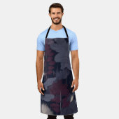 Moody Plum Fig & Pampas Grass Botanical Apron Schürze (Getragen)