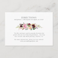 Moody Plum florale Garland Hochzeitsrichtung