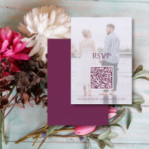 Moody Plum Moderne Foto Minimalistische Hochzeits-