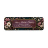 Moody Plum strukturierter Vintage-Goldrahmen (Vorne)