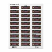 Moody Plum strukturierter Vintage-Goldrahmen (Vorne)