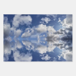 Moody Reflexionen von Wolken in Cornisch Himmel Geschenkpapier Set