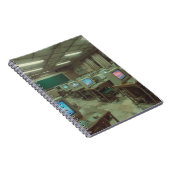 Moody Retro Computer Labrador Notebook Notizblock (Rechte Seite)