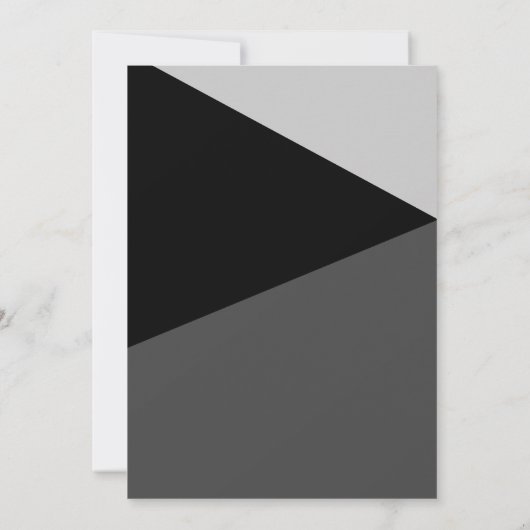 Moody Retro Cool Black & White Monochrome Geburtst Einladung (Rückseite)