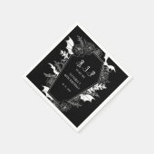 Moody RIP 30s Gothic 40th Birthday Serviette (Ecke)