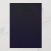 Moody Romantic Dark Floral Gothic Wedding Einladung (Rückseite)