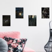 Moody Romantic Nature Wall Art Set of Four Posters (Wohnzimmer)