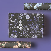 Moody & Romantische Wildblume Tonal Wasserfarbe Geschenkpapier Set