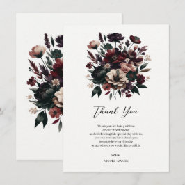 Moody Rustic Garden Florals Bohemisch Wedding Einladung