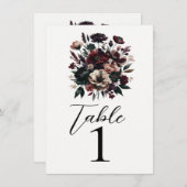 Moody Rustic Garden Florals Bohemisch Wedding Einladung (Vorne/Hinten)