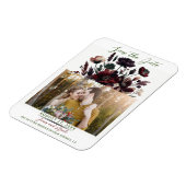 Moody Rustic Garden Florals Save the Date Bohemisc Magnet (Linke Seite)