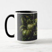 Moody Rustic Green Tomato Kitchen Tasse (Links)
