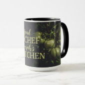 Moody Rustic Green Tomato Kitchen Tasse (VorderseiteRechts)