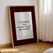 Moody Rustic Red Custom Poster Zitat Weihnachten