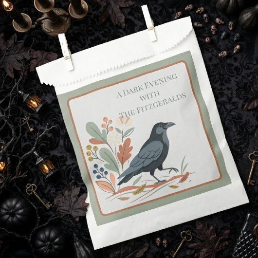 Moody Sage Folk Art Rabe Geschenktütchen