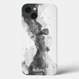Moody, schwarz-weiß, abstrakt Case-Mate iPhone hülle