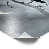 Moody Sky und ein Crescent Moon Fotodruck (Ecke)