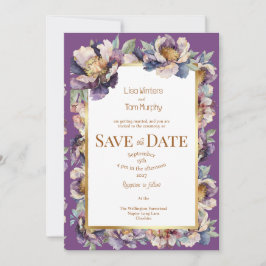 Moody Soft Goth Save the Date Einladung Hochzeit