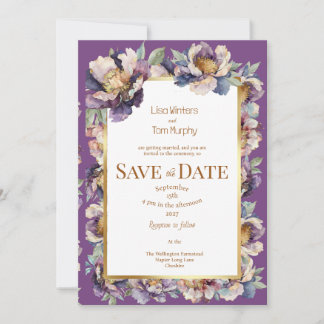 Moody Soft Goth Save the Date Einladung Hochzeit