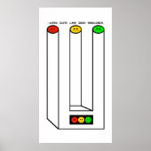 Moody Stoplight Blivet mit Caption Poster (Vorne)
