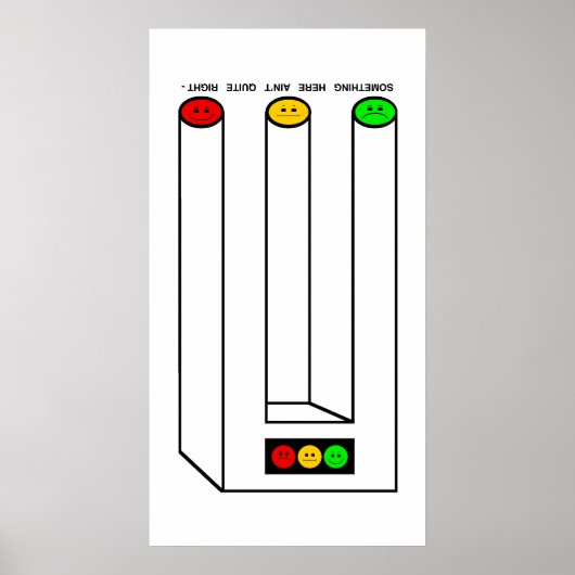Moody Stoplight Blivet mit Caption Poster (Vorne)