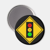 Moody Stoplight Magnet (Vorderseite/Rückseite)