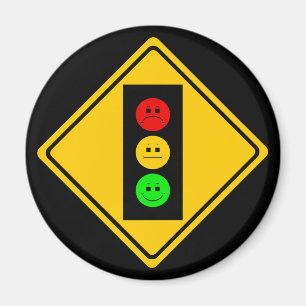 Moody Stoplight Magnet