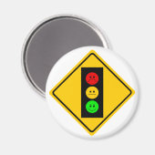 Moody Stoplight Magnet (Vorderseite/Rückseite)