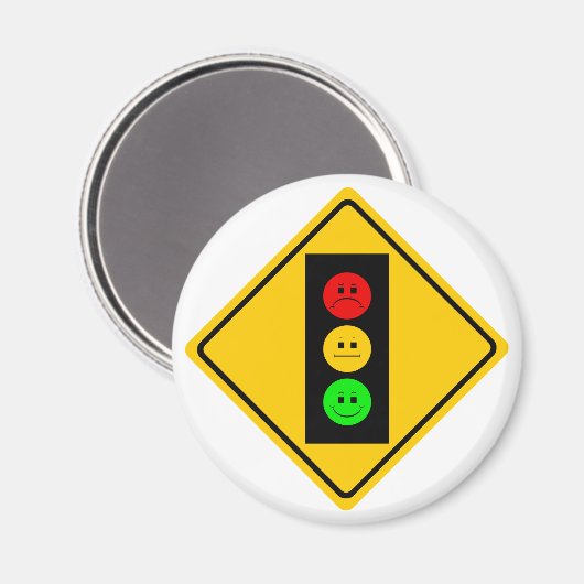 Moody Stoplight Magnet (Vorderseite/Rückseite)