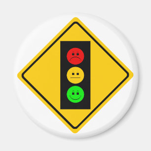 Moody Stoplight Magnet