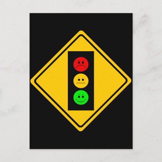 Moody Stoplight Postkarte (Vorderseite)