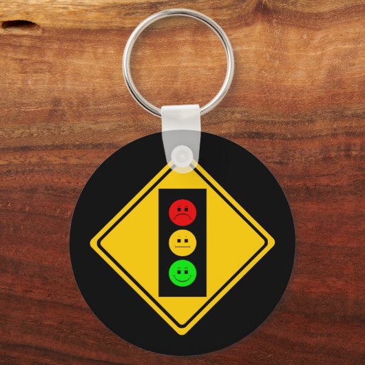 Moody Stoplight Schlüsselanhänger (Vorderseite)
