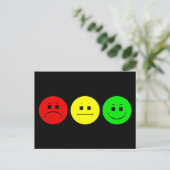 Moody Stoplight Trio Postkarte (Stehend Vorderseite)