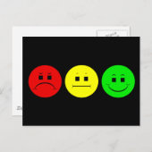 Moody Stoplight Trio Postkarte (Vorne/Hinten)