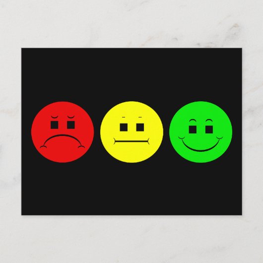 Moody Stoplight Trio Postkarte (Vorderseite)