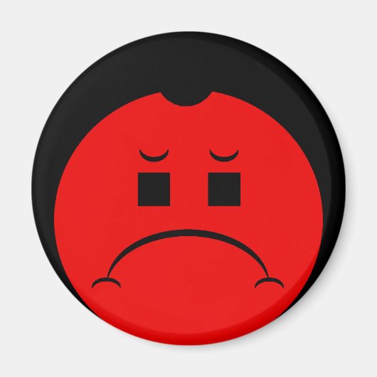 Moody Stoplight Trio Ron Buckstopper Face Magnet (Vorne)