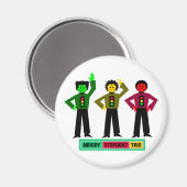 Moody Stoplight Trio-Zeichen Magnet (Vorderseite/Rückseite)