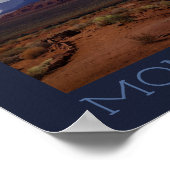 Moody Storm über Monument Valley Poster (Ecke)