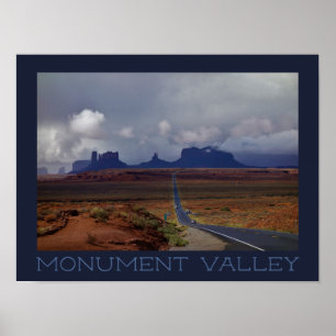 Moody Storm über Monument Valley Poster