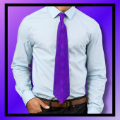 Moody Swirl Muster Lila Krawatte