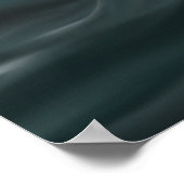 Moody tiefe grüne Welle im Sturm Poster (Ecke)