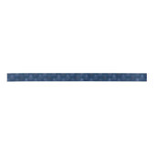 Moody Tree Pattern | Classy Navy Blue Christmas Satinband (Vorderseite)