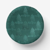 Moody Tree Pattern | Dark Midnight Aquamarin Chris Pappteller (Vorderseite)