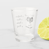 Moody Tribal Aries Totem Spirit Animal Schnapsglas (Rückseite)