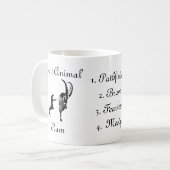 Moody Tribal Totem Totem Spirit Animal Coffee Tass Kaffeetasse (Vorderseite Links)