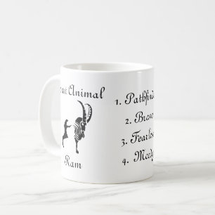 Moody Tribal Totem Totem Spirit Animal Coffee Tass Kaffeetasse